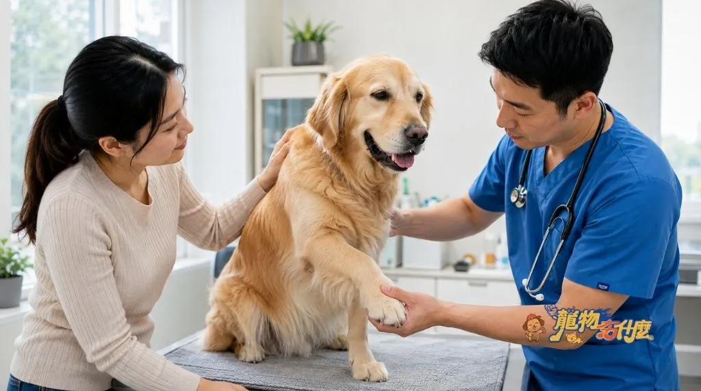 狗狗突然跛腳怎麼辦?5大原因與就醫判斷 6 跛腳狗狗到動物醫院接受檢查